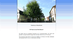 Desktop Screenshot of gaestehaus-altstadtidylle.de
