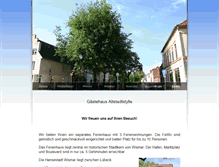 Tablet Screenshot of gaestehaus-altstadtidylle.de